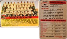 1956 Topps Philadelphia Eagles Team Card #40 Poor/Low-Grade Vintage picture