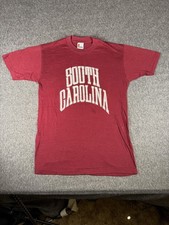 Vintage South Carolina Shirt Mens Large Red Signal Made USA Graphic Tee picture