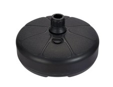 Mainstays 26lb Outdoor Fillable Round Resin Opp Umbrella Base Black picture