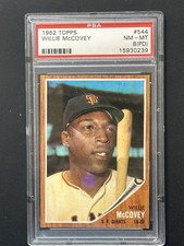 1962 Topps #544 Willie McCovey SHORT PRINT SF Giants HOF PSA 8 (PD) NM-MT picture