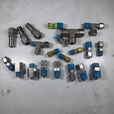 Swagelok 21 Pc Mixed Lot Stainless Steel Tube Fittings Tees Unions Adapters picture