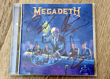 Megadeth SIGNED CD Rust In Peace FULL BAND Mustaine AUTOGRAPHED Remastered picture