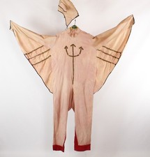 Antique 1910 1920 1930 Devil Imp Halloween Costume Winged Hooded Theater picture