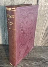 EMERSON'S ESSAYS by R W Emerson Donohue Henneberry & Co. Antique Vintage picture
