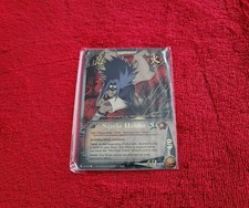 1x Naruto Ccg Sasuke Uchiha Us123  Holo Foil Super Rare 2002 Vintage Sealed picture