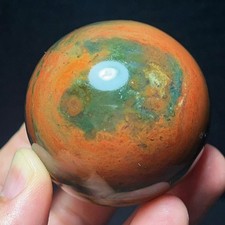 Rare 220G Natural Beautiful Ocean Jasper Sphere Healing Agate Madagascar L8700 picture