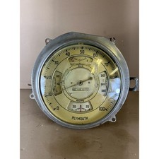 1936 Plymouth Speedometer Instrument Gauge Cluster Dash Gas Oil Amp Temp picture