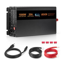 VEVOR Sump Pump Battery Backup System 1500W LCD Auto Switches to Battery picture