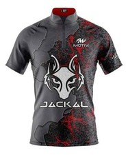Custom Name Motiv Jackal Onyx Bowling Jersey Short & Long Sleeve USA Size S-5XL picture