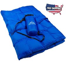 700 Fill Power Camping Blanket (300g Real Down) Windproof, Water Resistant,Large picture