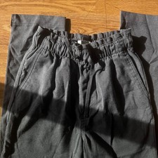 Abercrombie & Fitch Grey High Waisted Cotton Pants Size XXS picture