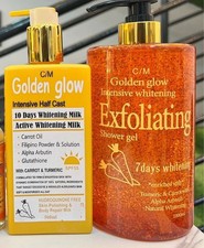 2 in 1 Golden Glow Intensive Whitening Exfoliating Shower Gel & Milk Lotion picture