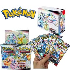 36 Pack Pokemon Prismatic Evolutions English Booster Trading Fan Cards Box Gift picture