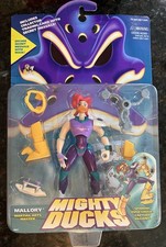 Vintage Mighty Ducks  Mallory Action Figure Mattel (1996) Spin Attack NEW picture
