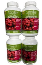 Trunature CRANBERRY 4 Pack 650mg, 140 Vegetarian Capsules one per day 12/2026 picture