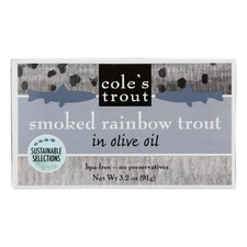 Cole's Smoked Rainbow Trout in Olive Oil - 3.2 oz - Case of 1010 picture