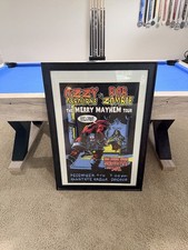 Ozzy Osbourne Rob Zombie Dave Gink Poster 127/200 2001 Merry Mayhem Framed picture