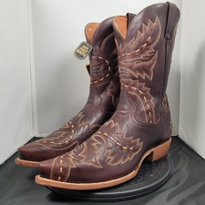 Dan Post Sidewinder Boots Mens Size 13 EW Brown Leather Western Cowboy Pointed picture