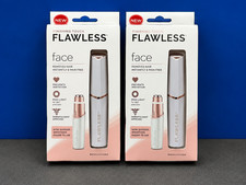 LOT OF 2 New Finishing Touch Flawless Face Facial Hair Remover Gold Rose/ Led picture