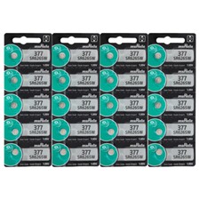20 Murata SR626SW SR626W SR626 Silver Oxide 1.55V Battery - Replaces Sony picture