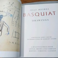 Wow OBO Jean Michel BASQUIAT 81-88 Drawings 1st Book Early '90 Curator's Libry✨ picture
