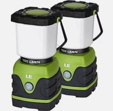 LE 1000LM Battery Powered LED Lighting Lantern Lamp Camping Portable 2-Pack picture