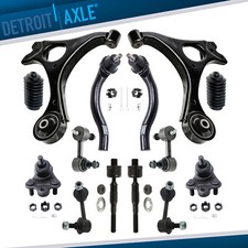 Front Lower Control Arms Ball Joint Sway Bars Tie Rods For 2006-2011 Honda Civic picture