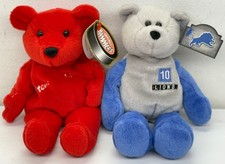 1999 Detroit Sports Plush Bear Lot Steve Yzerman Red Wings Charlie Batch Lions picture