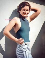 MYRNA LOY 046 COLORIZED PHOTO 11 X 8.5 SHIPS FREE picture