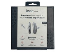 Lexie Lumen Premium Bluetooth Hearing Aids Behind the Ear Light Gray OPEN BOX picture