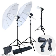 LINCO Lincostore Photography Studio Lighting Kit Photo Umbrella Bulb Stand LK377 picture