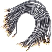 (Lot of 10) Straight Wire Symphony II 0.5m RCA Interconnect Cable *Read* picture