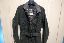 BARBOUR -M7 INTERNATIONAL SUIT WAX COTTON JACKET -MADE@ UK - NATO MODEL -40-RARE picture
