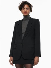Aritzia Wilfred Single-Button Blazer Black Size 0 picture