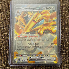 Pokemon TCG Gholdengo ex 139/182 SV04 Paradox Rift Double Rare Full Art Holo picture