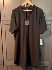 Bobeau Nordstrom Black V Neck Short Sleeve Dress Womens XL NEW Coverup Pockets picture