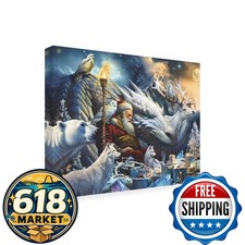 Trademark Fine Art GRL01091-OC1824WR Guardians of Christmas Outdoor Canvas Art picture