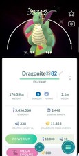 Pokemon Shiny Dragonite Level 50 3 moveset Mega Background picture