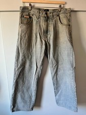 Noah Pleated Denim Jeans Light Wash Size 32 picture