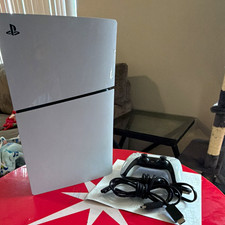 Sony PlayStation 5  Digital Edition Console White w Cables and 1 controller picture