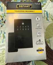 Defiant Touchpad Deadbolt Matte Black, AA Battery, 10 Codes, MPN 1009623198 picture