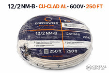 12/2 cu clad alum wire 250ft roll Copperweld picture