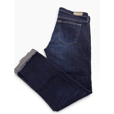 AG Adriano Goldschmied The Stilt Roll-Up Cigarette Jeans Dark Wash 29R picture