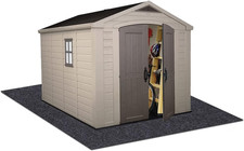 Meitola Outdoor Storage Shed Mat,Waterproof and 8' x 6', Brown, Gray, Black picture