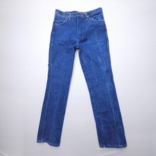 Vtg Wrangler USA Cowboy Cut Slim Jeans Mens 34 x 34 (Measures 32x32