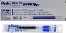Pentel Refill Ink for EnerGel Liquid Gel Pen, 0.7mm, Blue Ink, Box of 12 picture