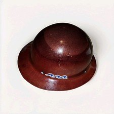 MSA Skullgard Brown Hard Hat ANSI Class E Strap Suspension MPN 475407 picture