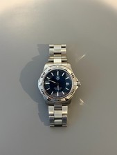 TAG HEUER AQUARACER 300 METERS BLUE DIAL WAP1112 STAINLESS STEEL QUARTZ WATCH. picture
