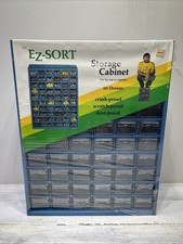 EZ SORT 60 Drawer Storage Cabinet J-60 New Old Stock Has Tears In Factory Seal picture