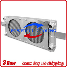 #RH249525 Universal Pocket Tucked Aluminum Radiator + Shroud For Honda Civic CRX picture